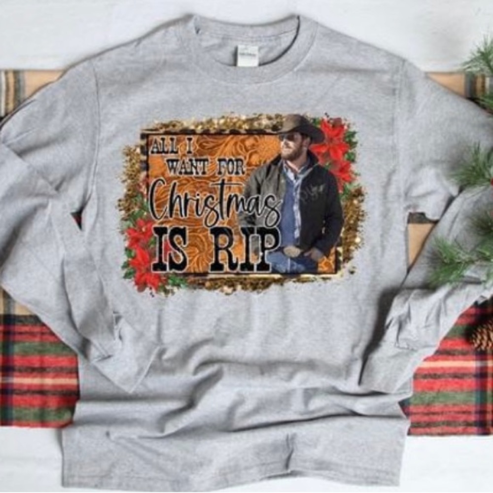 Handmade- Size 2XL Long Sleeve Christmas Shirt- DTF